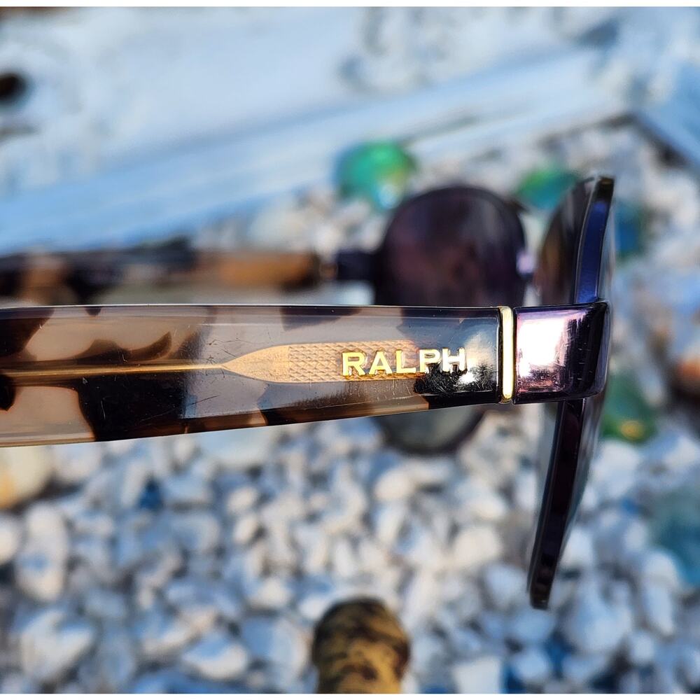 RALPH LAUREN Sunglasses Aviator Tortoiseshell Polorized SUNNIES *use for Frames